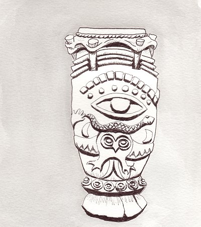 Igbo Drum with Eyes, © 2009 Deborah A. Mills